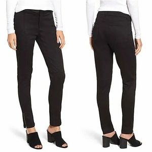 Eileen Fisher Biker Organic Cotton Zipper Ankle Jeans